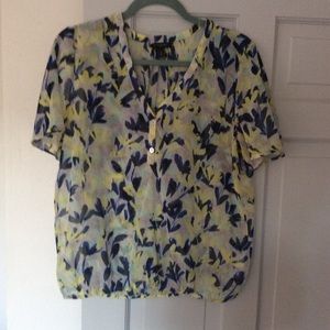 3 for $10 Banana Republic Sheer Abstract Top